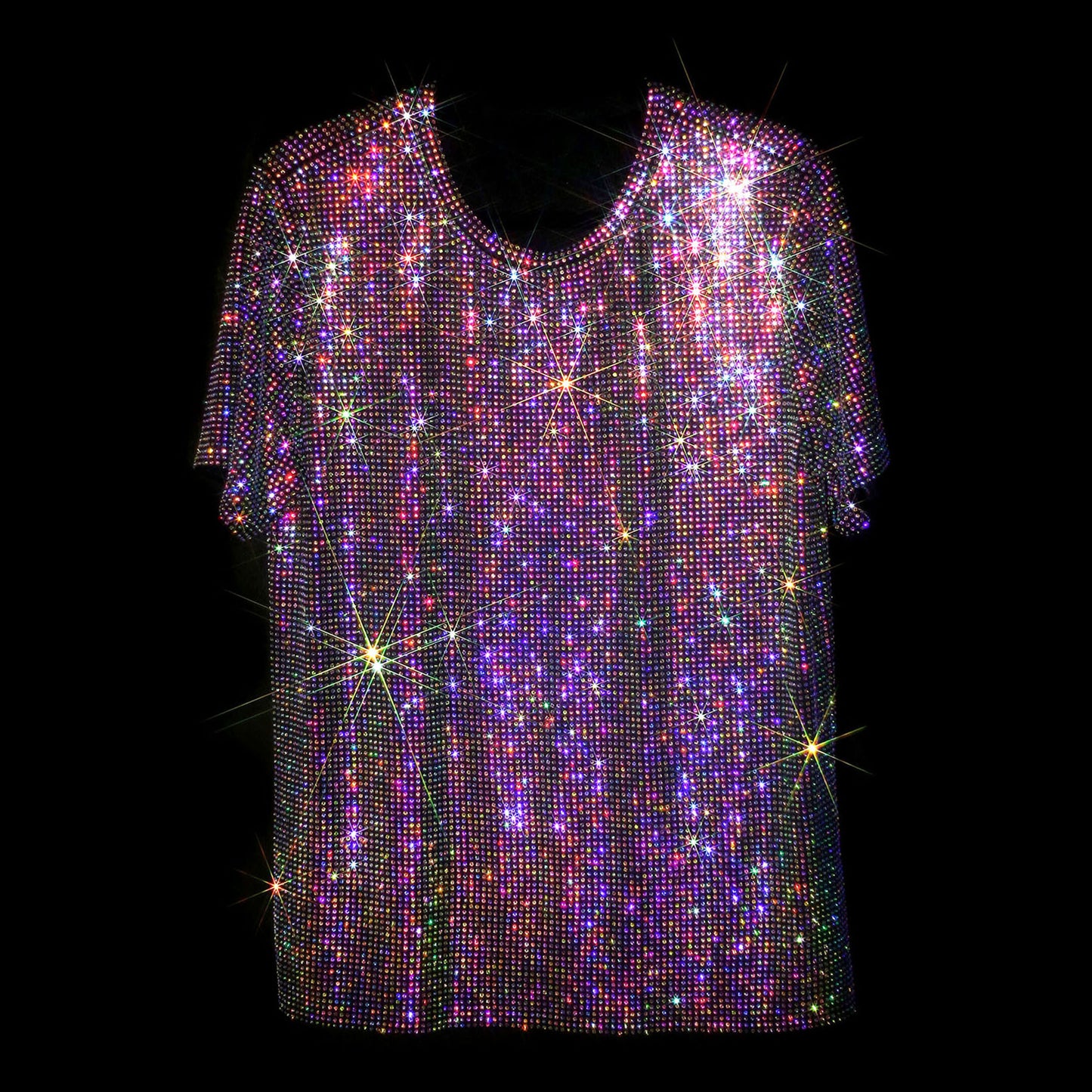 BLACK + AB CRYSTALLIZED UNISEX T-SHIRT