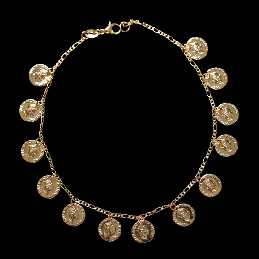 GOLDEN COIN ANKLET