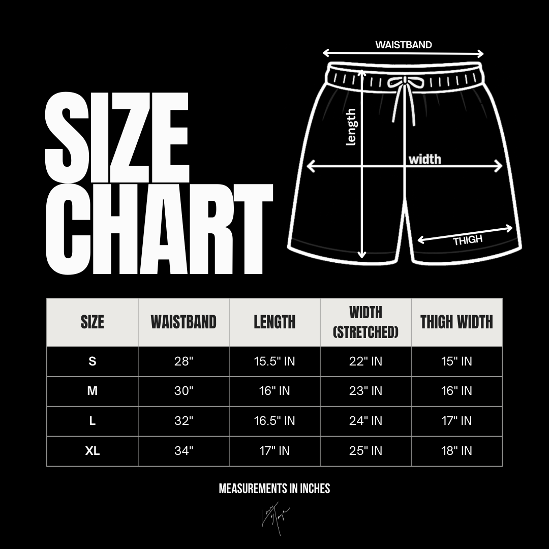 BLACK + CLEAR CRYSTALLIZED UNISEX SHORTS