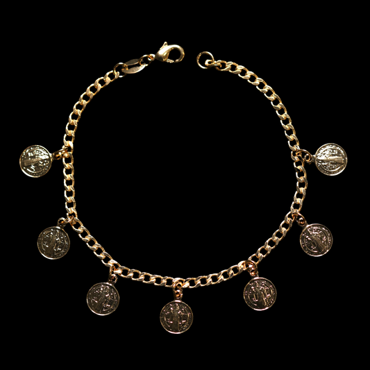 GOLDEN COIN CHARM BRACELET