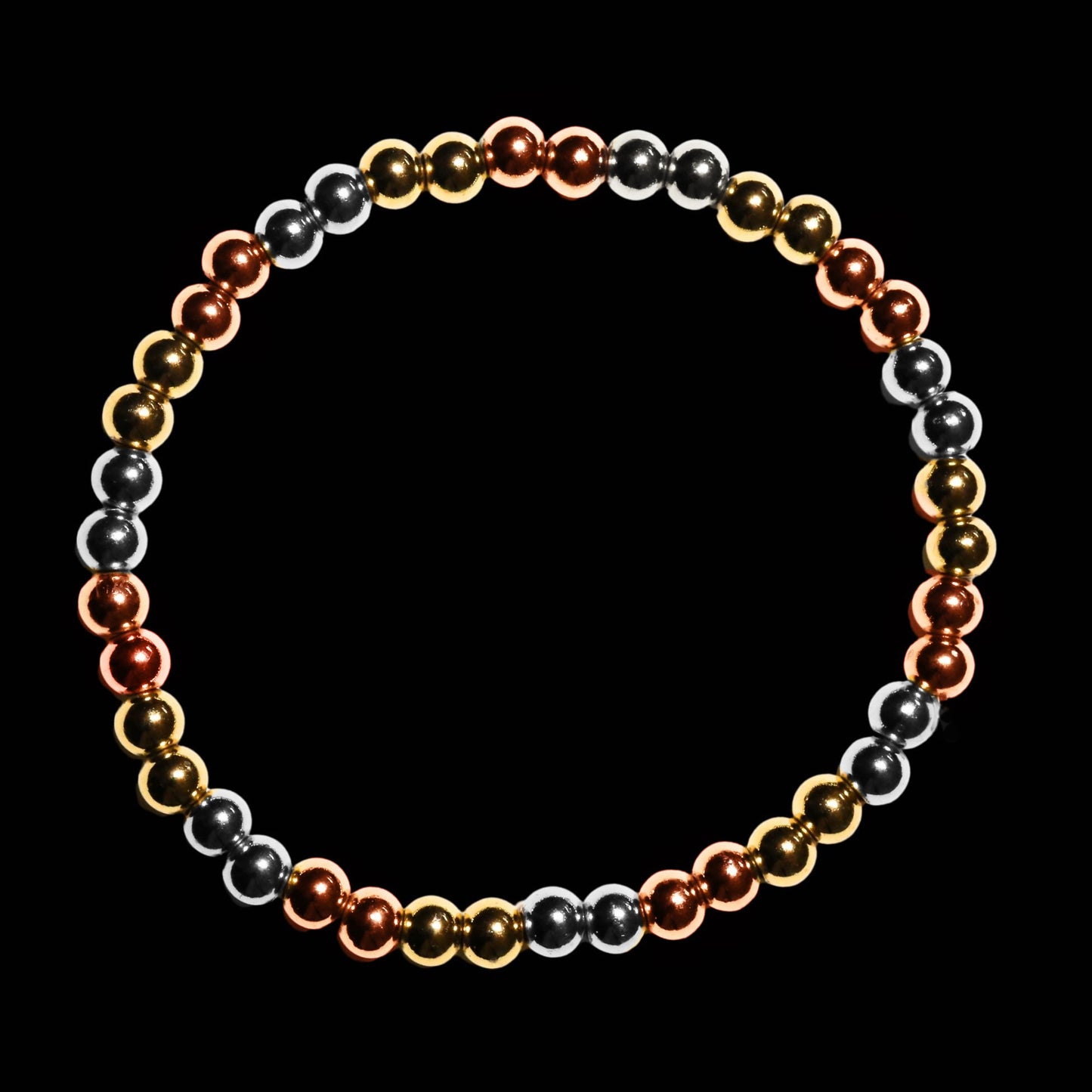 TRI-COLOR BEADED BRACELET