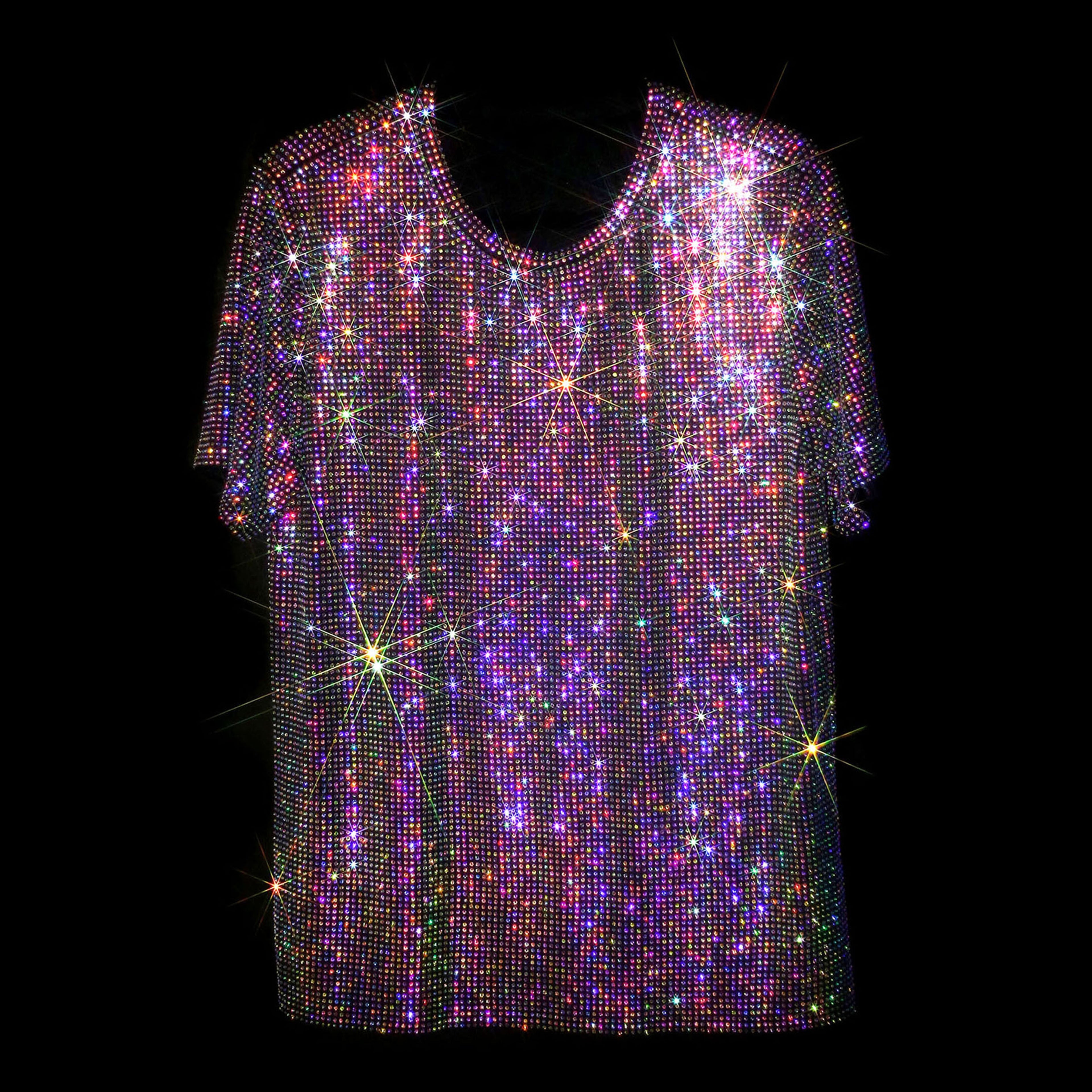 BLACK + AB CRYSTALLIZED UNISEX T-SHIRT