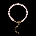 BEADED ROSE QUARTZ ANKLET
