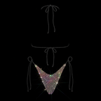 BLACK + AB CRYSTALLIZED BIKINI