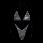 BLACK + CLEAR CRYSTALLIZED BIKINI
