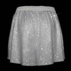 WHITE + CLEAR CRYSTALLIZED UNISEX SHORTS