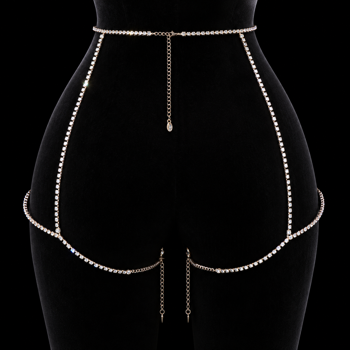 CRYSTAL HARNESS GARTER