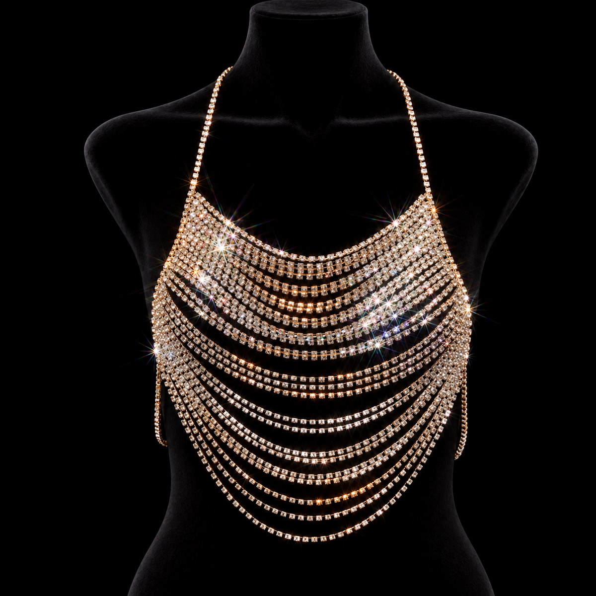 CAMISETA DE TIRANTES SATINADA CRYSTAL