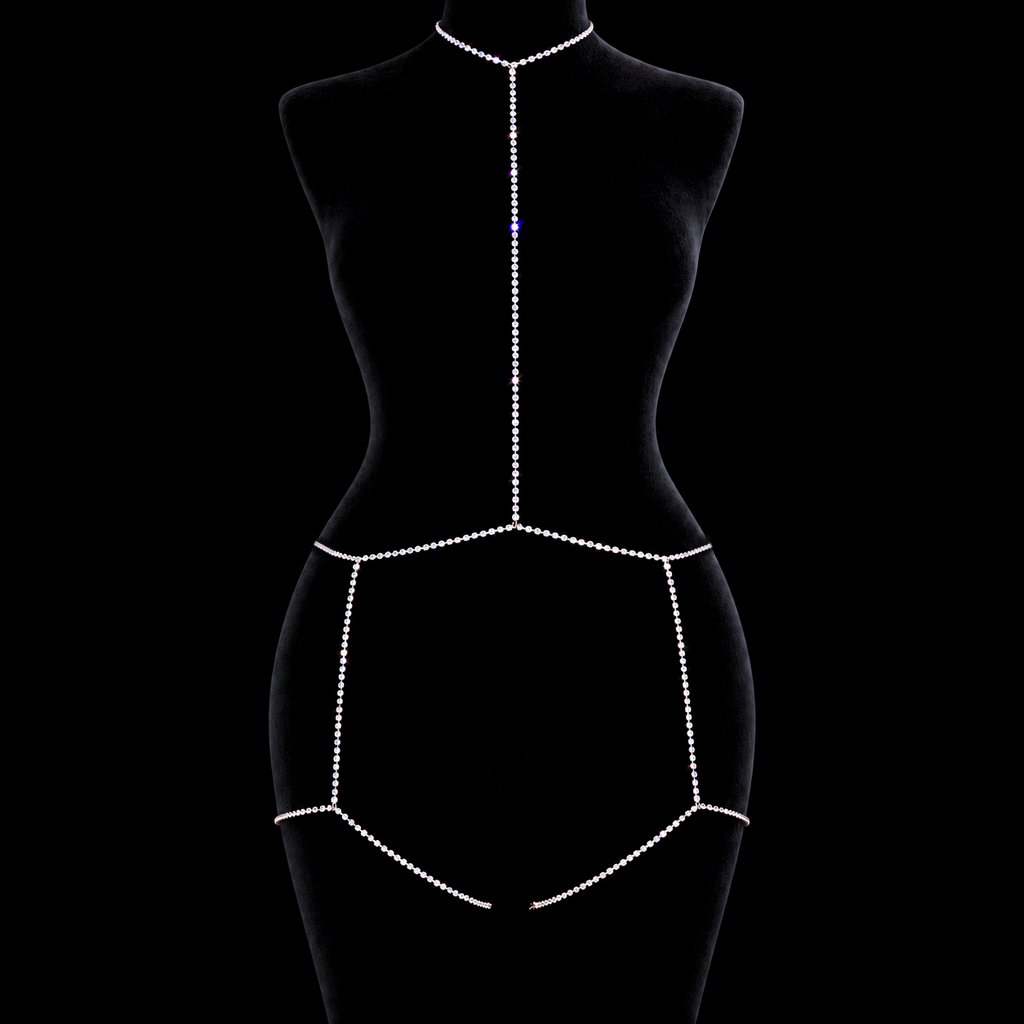 CRYSTAL HARNESS GARTER