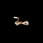 CZ TEAR DROP DANGLE NOSE STUD