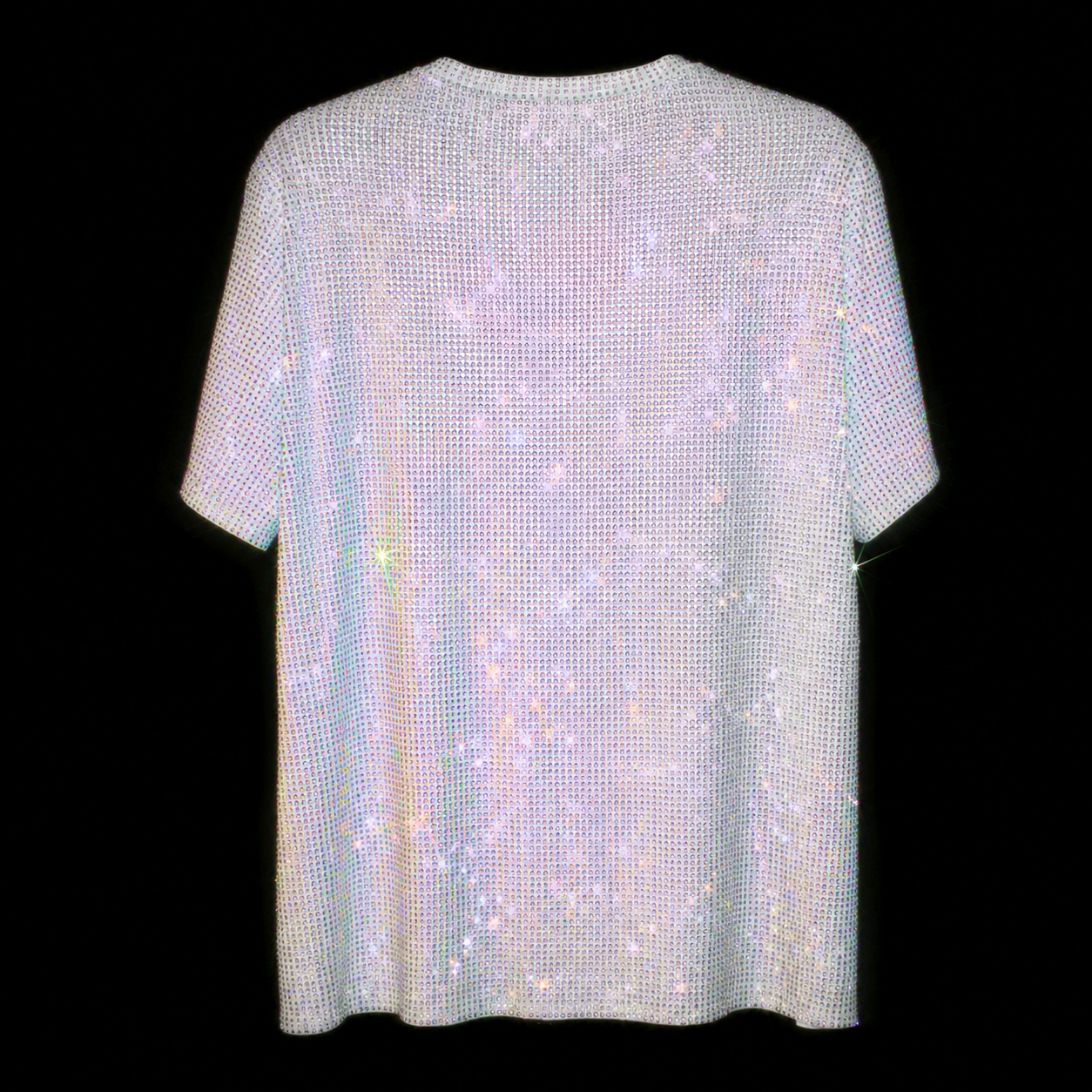 WHITE + AB CRYSTALLIZED UNISEX T-SHIRT