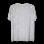 CAMISETA UNISEX BLANCA + CRISTALIZADA TRANSPARENTE
