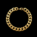 GOLD CUBAN LINK BRACELET