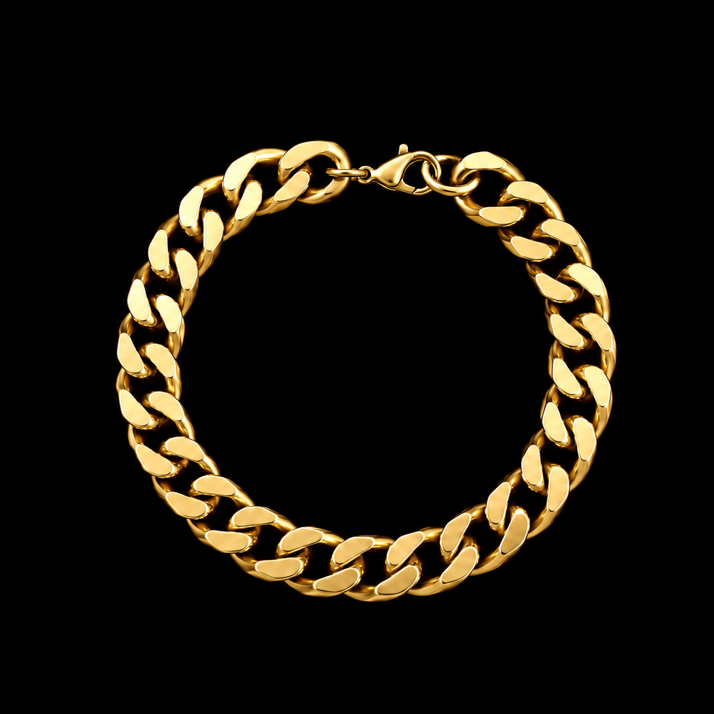 GOLD CUBAN LINK BRACELET
