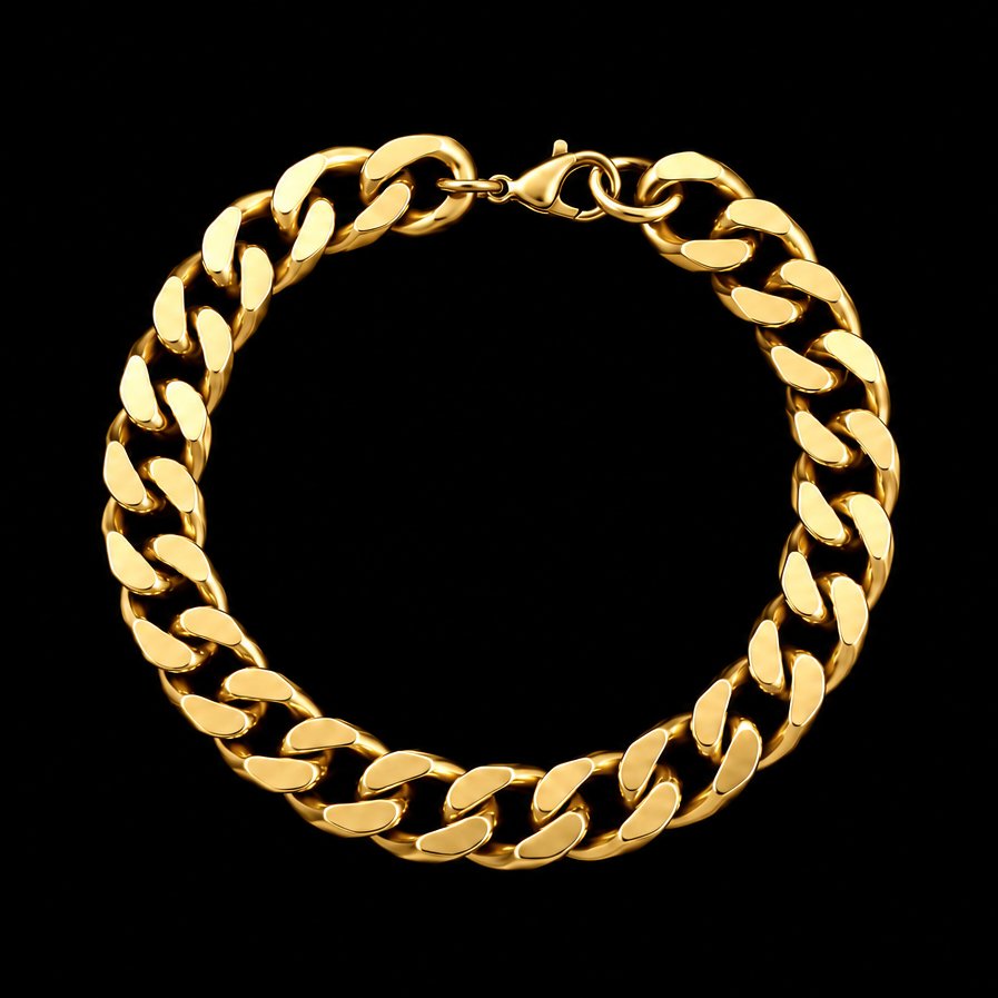 GOLD CUBAN LINK ANKLET