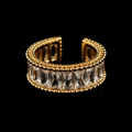 HALO BAGUETTE RING