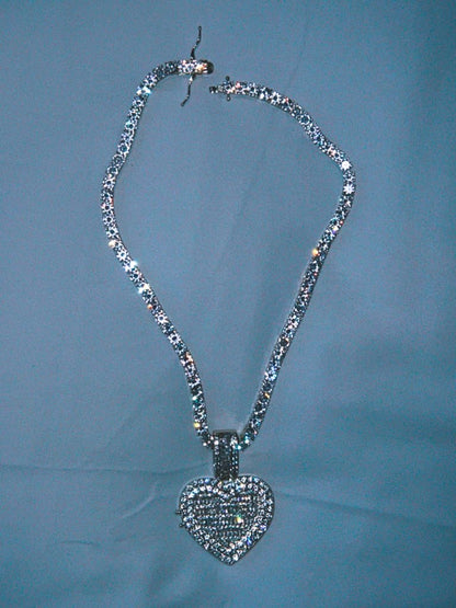 FOREVER HEART TENNIS LOCKET