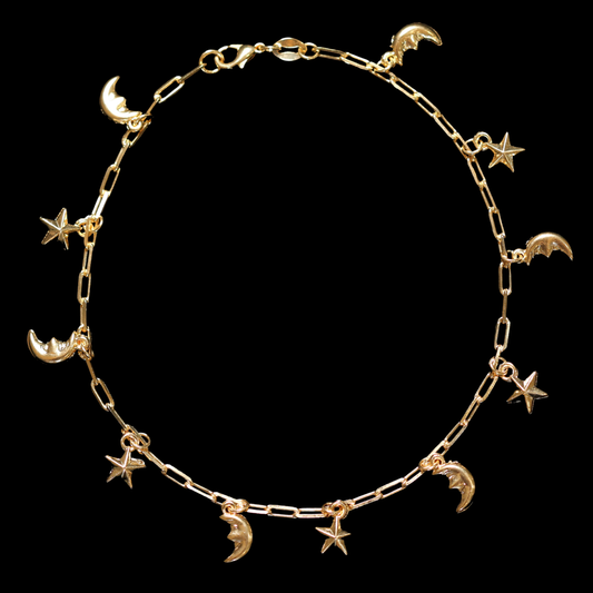 MOON & STARS ANKLET