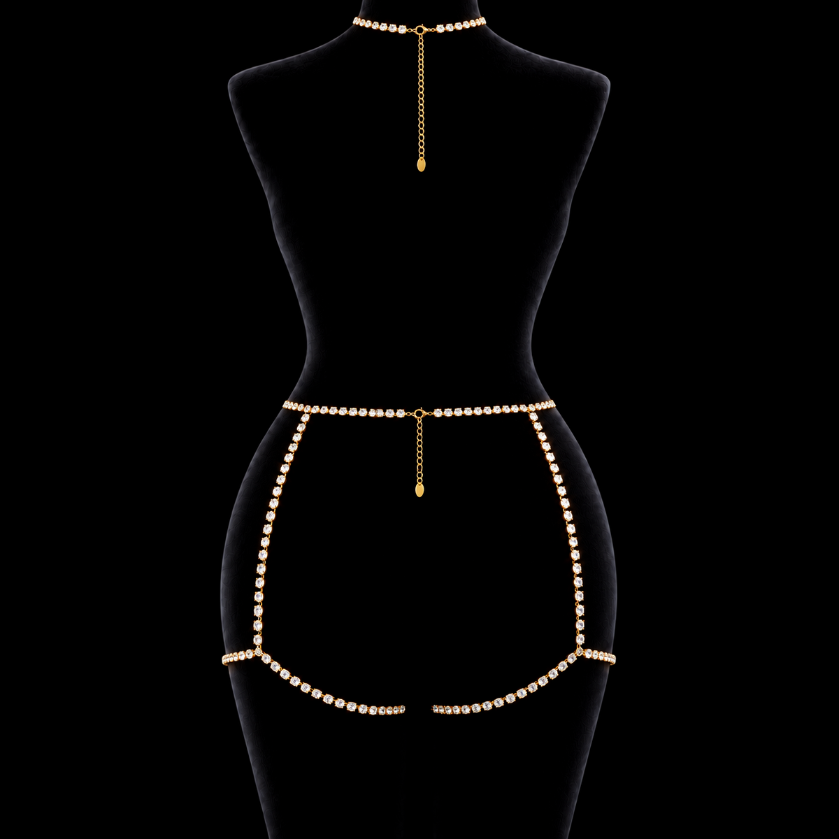 OVERSIZED CRYSTAL HARNESS GARTER
