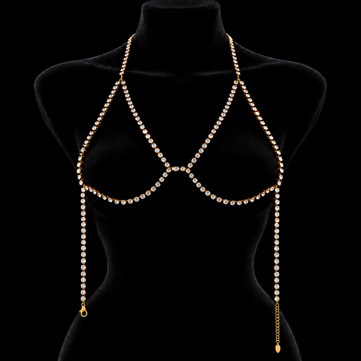 OVERSIZED CRYSTAL BRALETTE