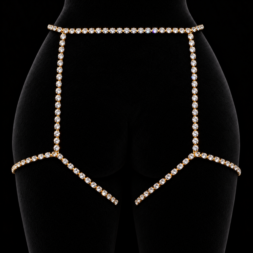 OVERSIZED CRYSTAL GARTER
