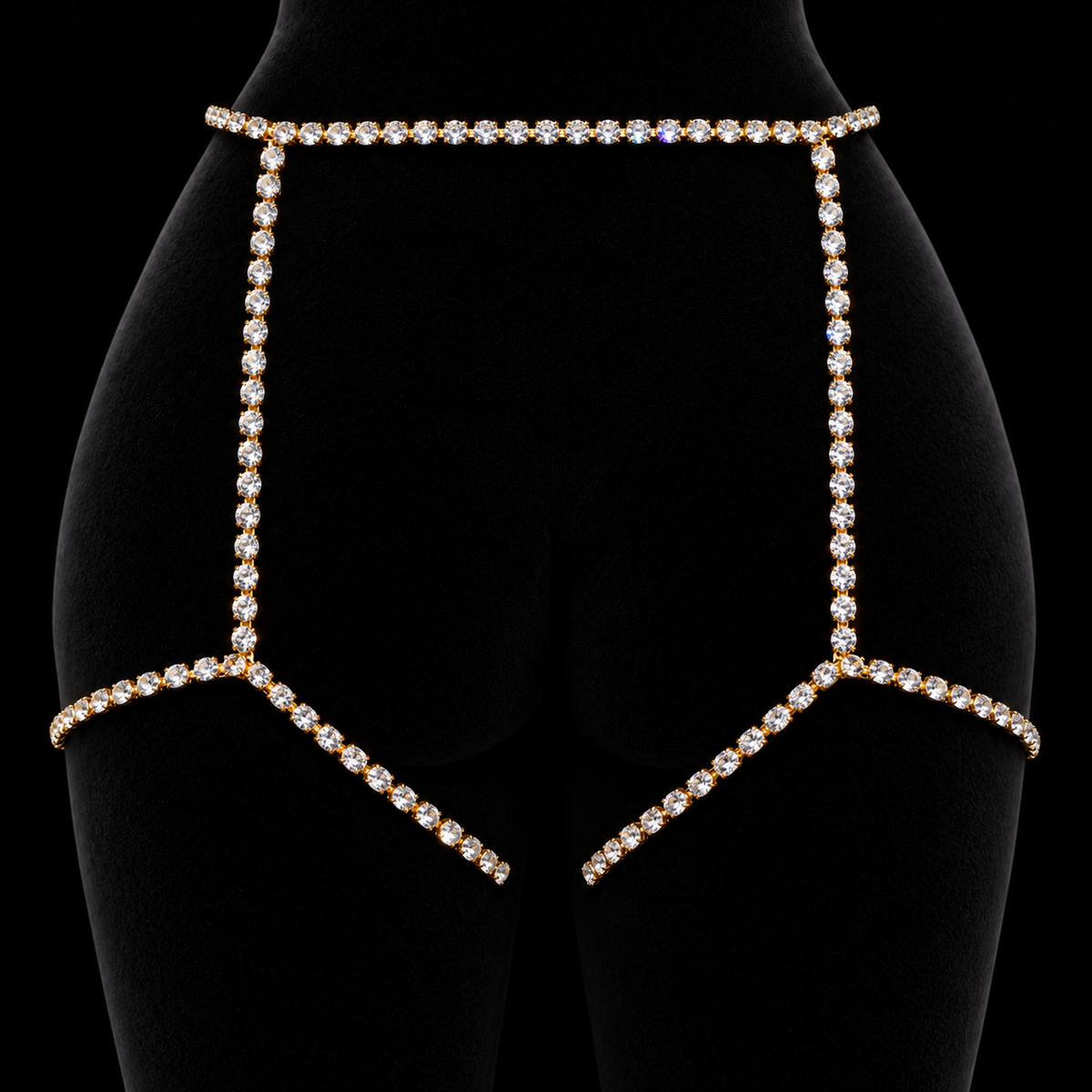 OVERSIZED CRYSTAL GARTER