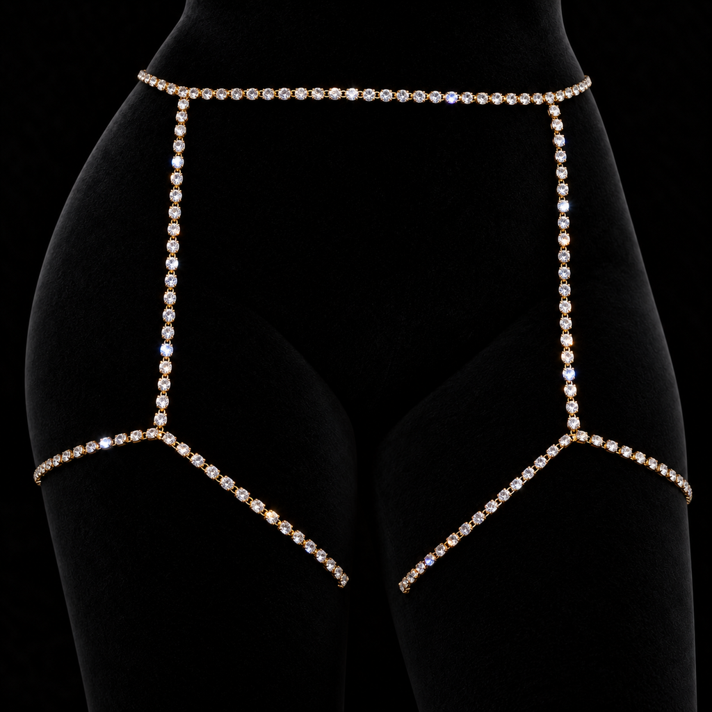 OVERSIZED CRYSTAL GARTER