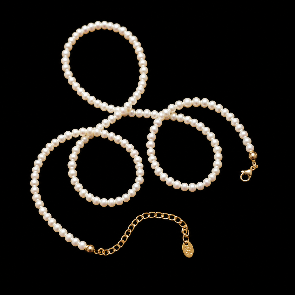 PEARL BEADED BELLY CHAIN
