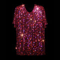 RED AB + BLACK CRYSTALLIZED T-SHIRT