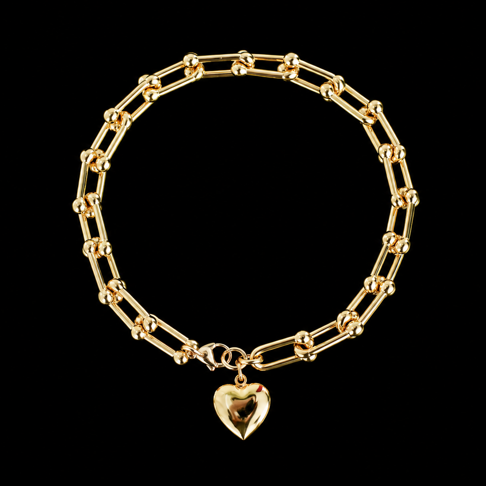 HEART LINK ANKLET