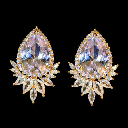 CRYSTAL CLUSTER EARRINGS
