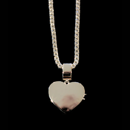FOREVER HEART TENNIS LOCKET