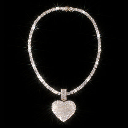 FOREVER HEART TENNIS LOCKET