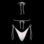WHITE + AB CRYSTALLIZED BIKINI