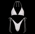 WHITE + AB CRYSTALLIZED BIKINI