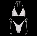 WHITE + AB CRYSTALLIZED BIKINI