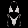 WHITE + CLEAR CRYSTALLIZED BIKINI