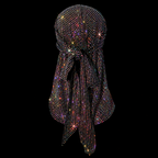 BLACK + AB CRYSTALLIZED UNISEX DURAG