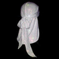 WHITE + AB CRYSTALLIZED UNISEX DURAG