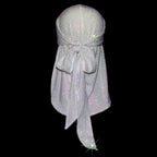 WHITE + AB CRYSTALLIZED UNISEX DURAG