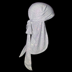 WHITE + AB CRYSTALLIZED UNISEX DURAG