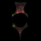 BLACK + AB CRYSTALLIZED LEOTARD