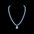 Blue Beaded Princess Necklace