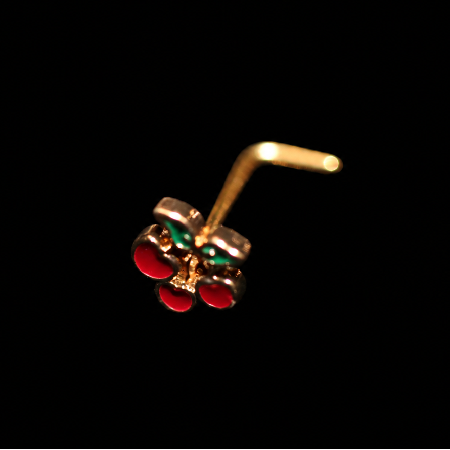 CHERRY NOSE STUD