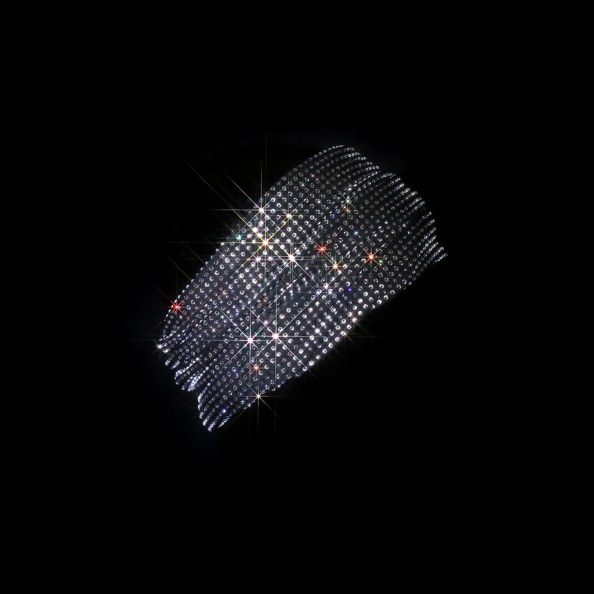 BLACK + CLEAR CRYSTALLIZED HEADBAND