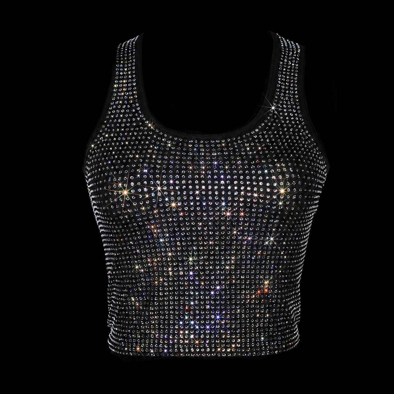 BLACK + CLEAR CRYSTALLIZED TANK