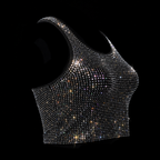 BLACK + CLEAR CRYSTALLIZED TANK