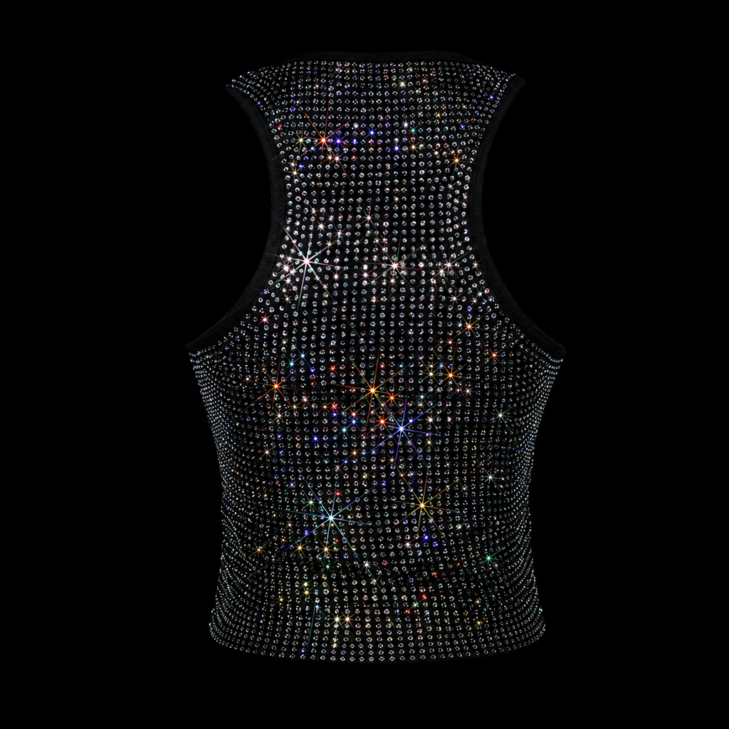 BLACK + CLEAR CRYSTALLIZED TANK