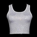 WHITE + CLEAR CRYSTALLIZED TANK