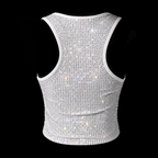 WHITE + CLEAR CRYSTALLIZED TANK